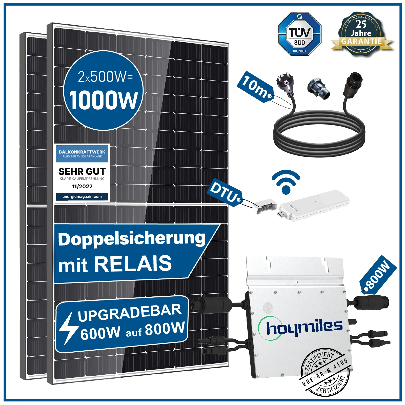 Solar PV 1000 Watt / 2x 500 Watt - MK Pools & More