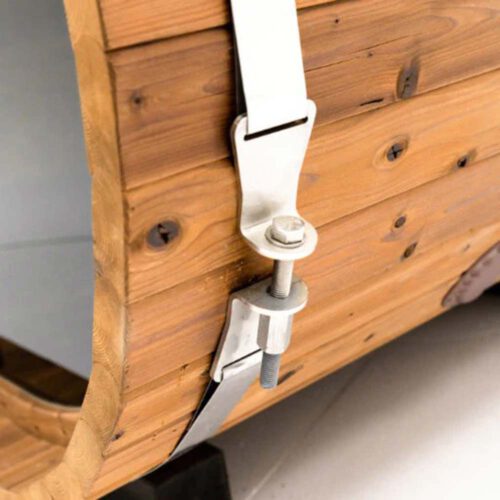 Hekla Würfel 250 Außensauna L250xB230xH225cm ohne Ofen – Bild 9