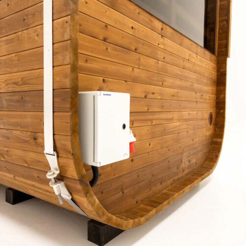 Hekla Würfel 250 Außensauna L250xB230xH225cm ohne Ofen – Bild 7
