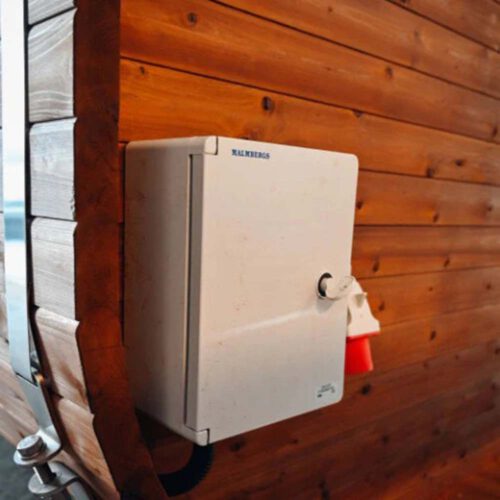 Hekla Würfel 250 Außensauna L250xB230xH225cm ohne Ofen – Bild 6