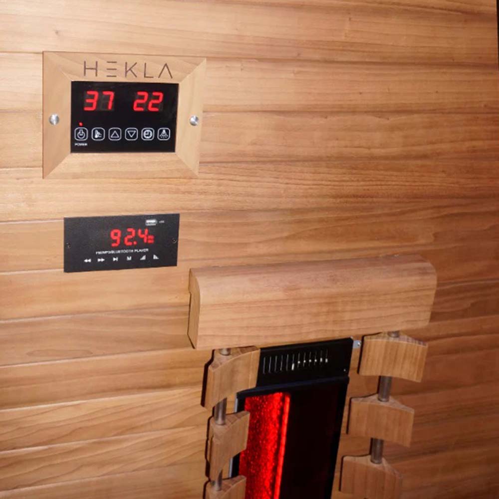 Hekla IR 100 Infrarotsauna 100x120cm für 1 Person – Bild 2